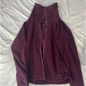 purple Calvin Klein performance jacket